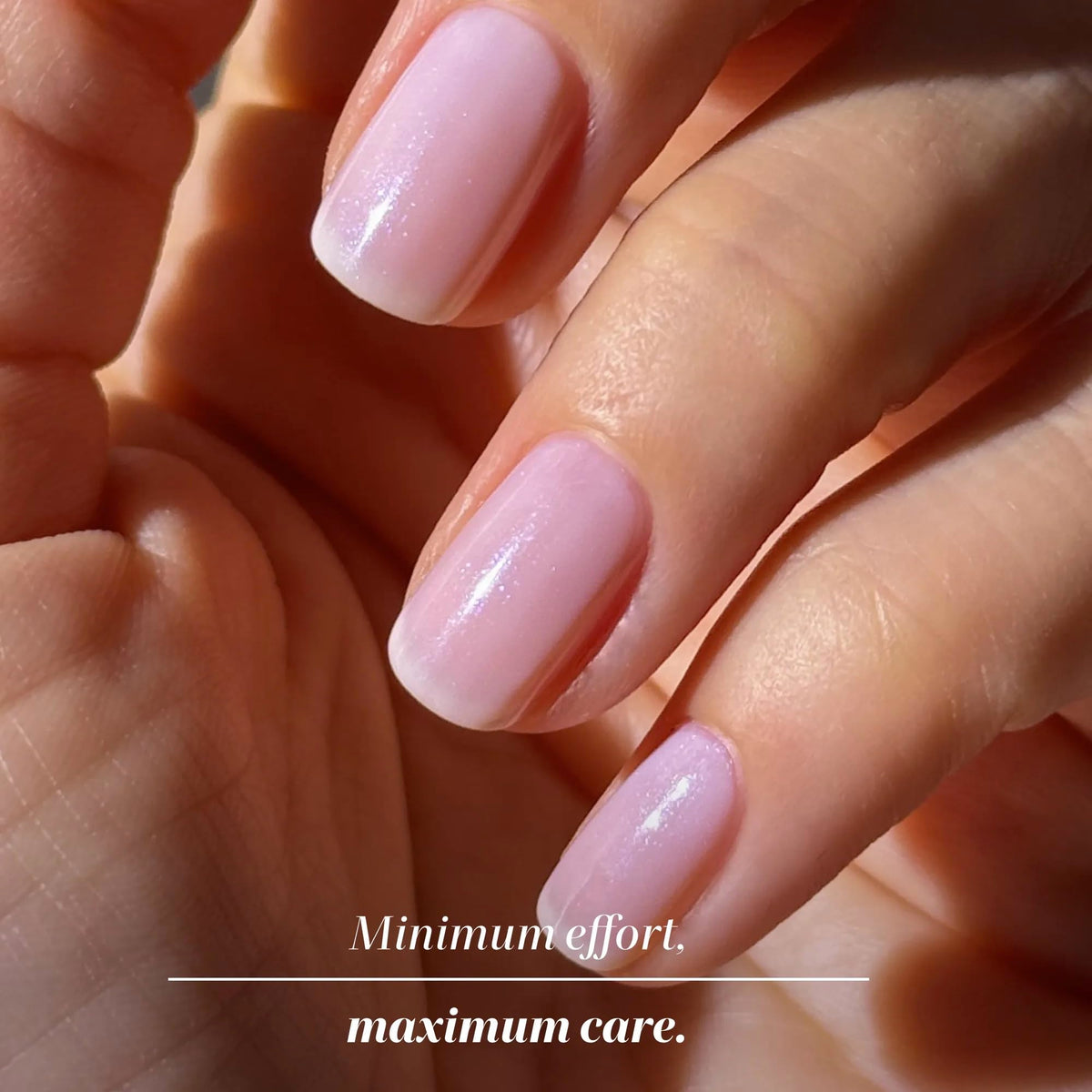 LONDONTOWN on natural nails lifestyle shot showing polished healthy-looking benefit