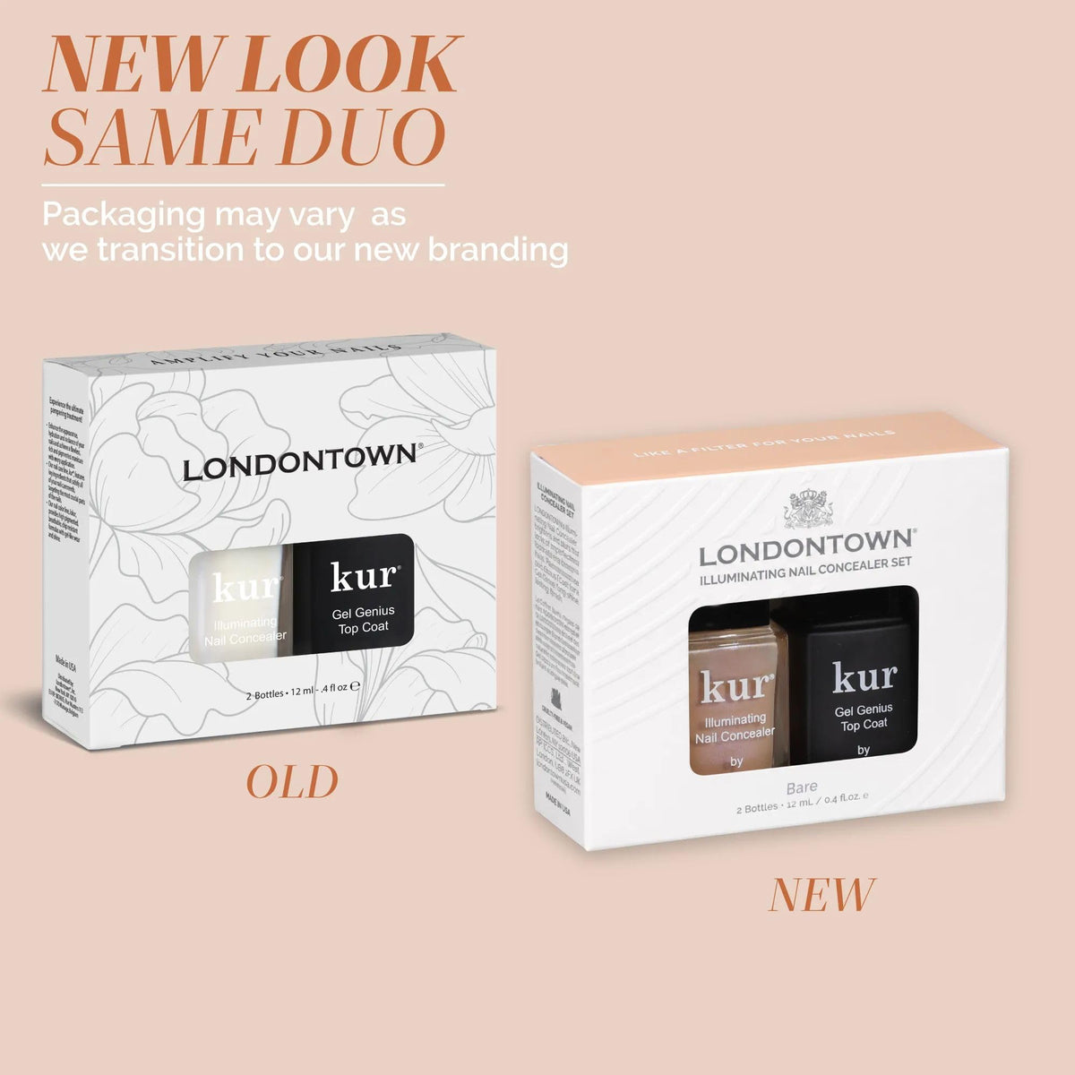 LONDONTOWN pink illuminating concealer bottle close-up highlighting smooth finish benefit