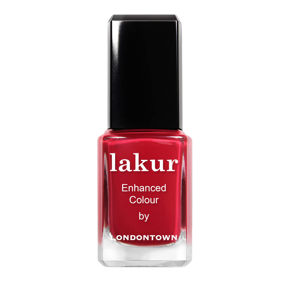 LONDONTOWN bottle front packaging showing vibrant red shade and brand