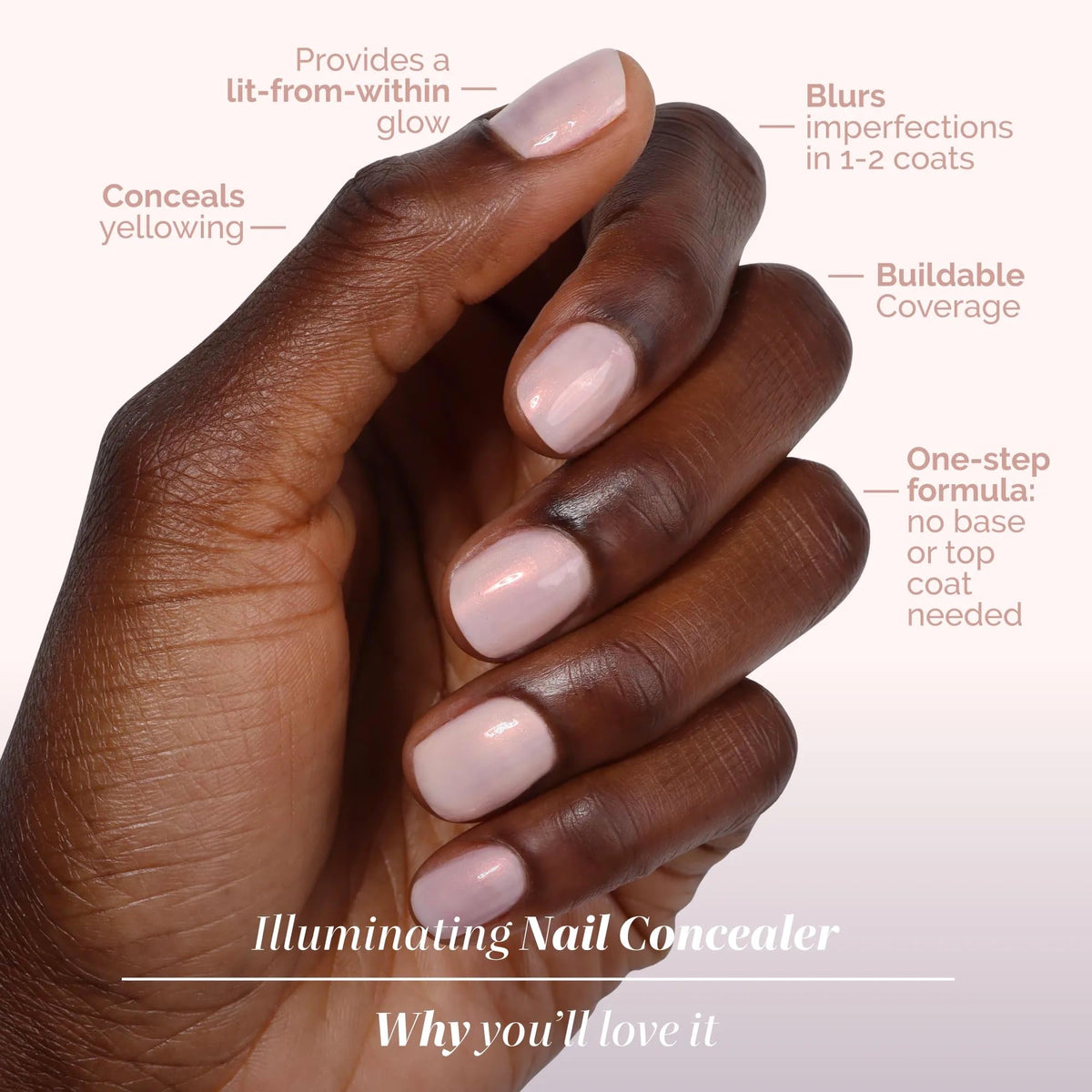 LONDONTOWN swatch on fingertips revealing sheer brightening and natural glow