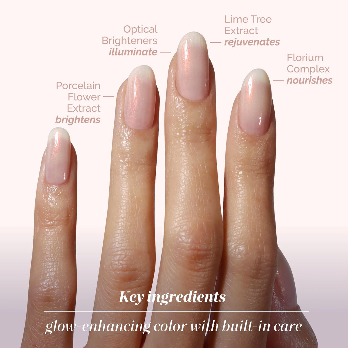 LONDONTOWN polish drop texture highlighting milky formula and even coverage