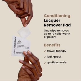 LONDONTOWN set in travel bag lifestyle shot showcasing portability and quick touch-up benefit