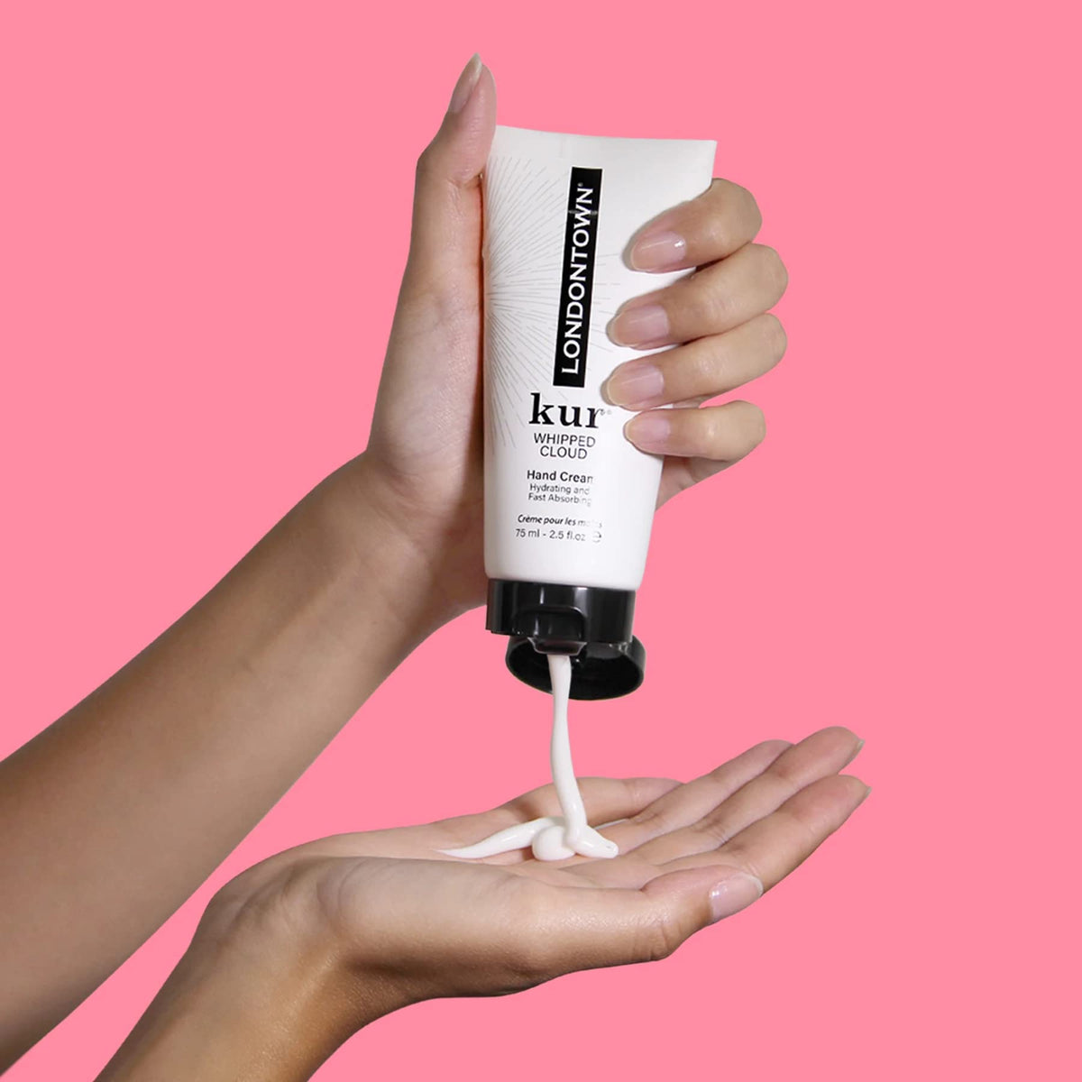 LONDONTOWN whipped cloud texture closeup showing creamy absorbent finish and hydration