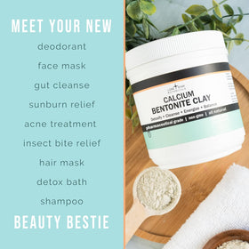 Lone Star Botanicals clay in a bath setup illustrating relaxing deep-clean soak