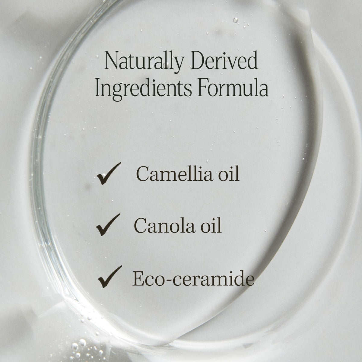 LONGTAKE camellia and canola oils ingredient shot conveying hydration benefits