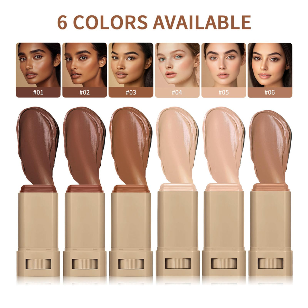 Loobexery applying to cheek demonstration illustrating quick contour and coverage