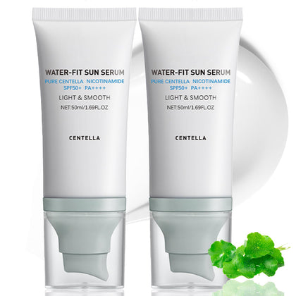 Loobexery front packaging showing SPF50 protection and lightweight serum benefit