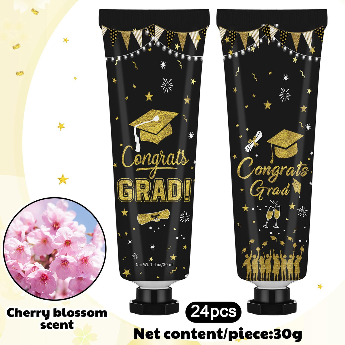 Loopeer double-sided design close-up highlights graduation motif and polished look
