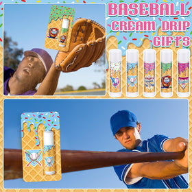 Loopeer label and design detail highlighting ingredients and playful baseball art