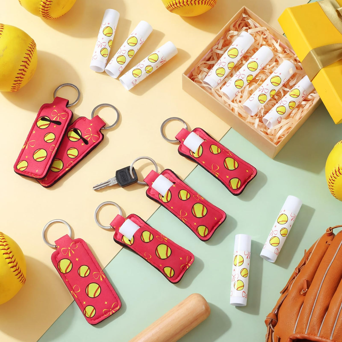 Loopeer set laid out in pouch to display complete 24-piece favor collection