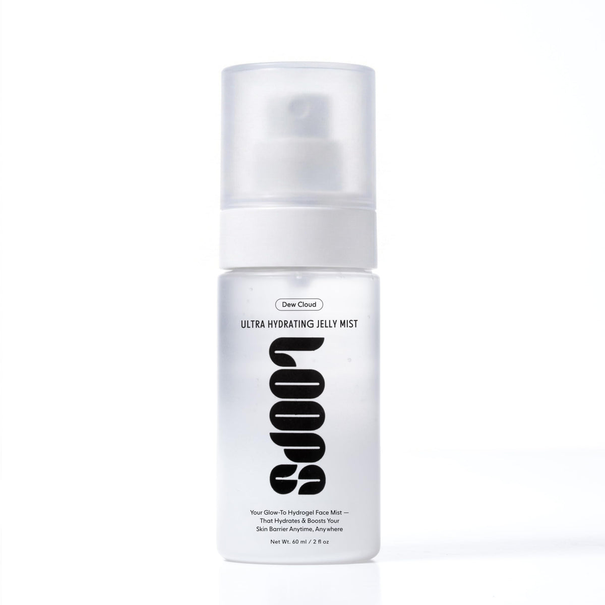 LOOPS Dew Cloud front packaging showing bottle and label for clear identification and benefits