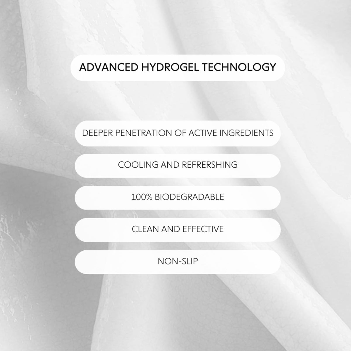 LOOPS mask beside hand illustrating compact, single-use scale