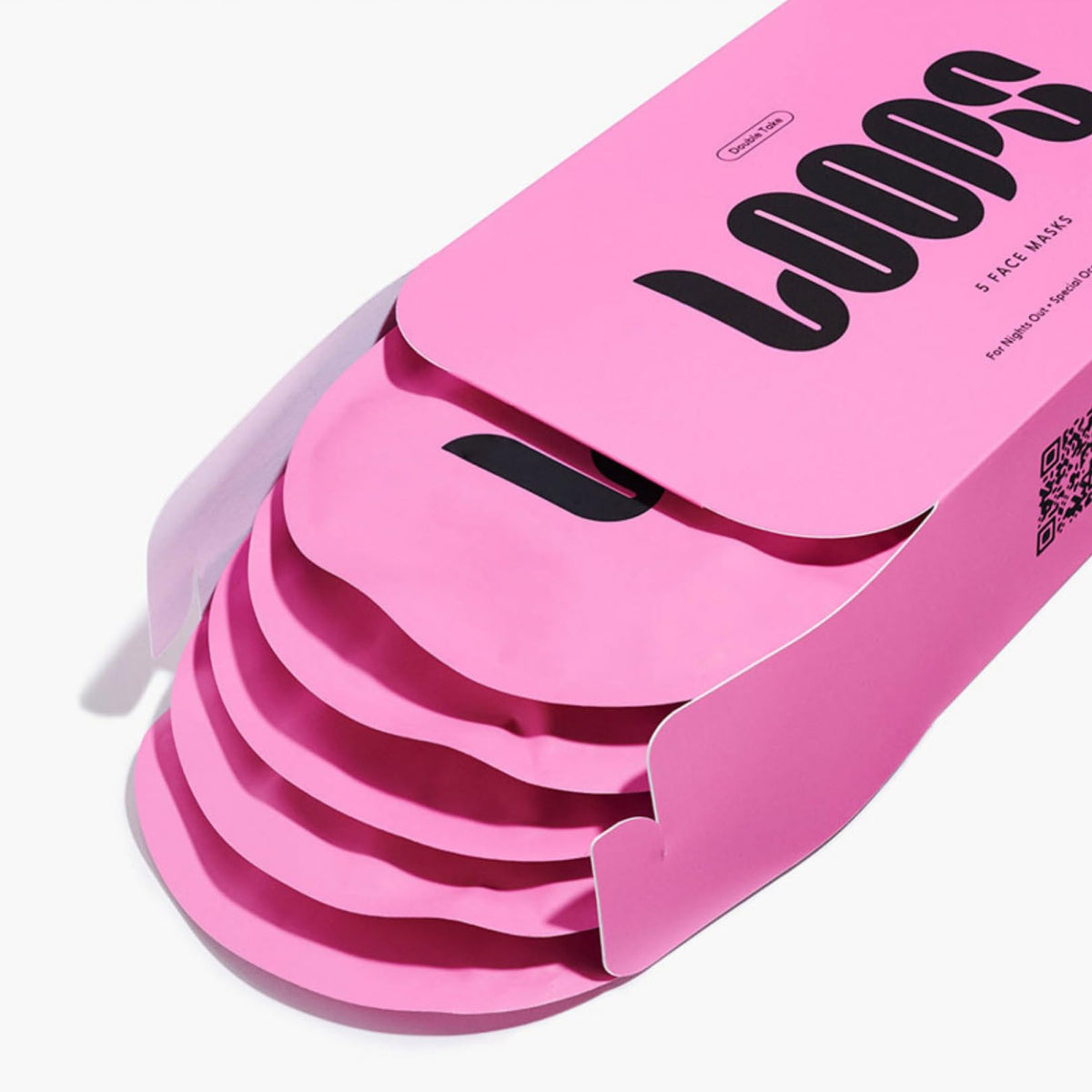LOOPS masks styled on bathroom vanity for a refreshed routine