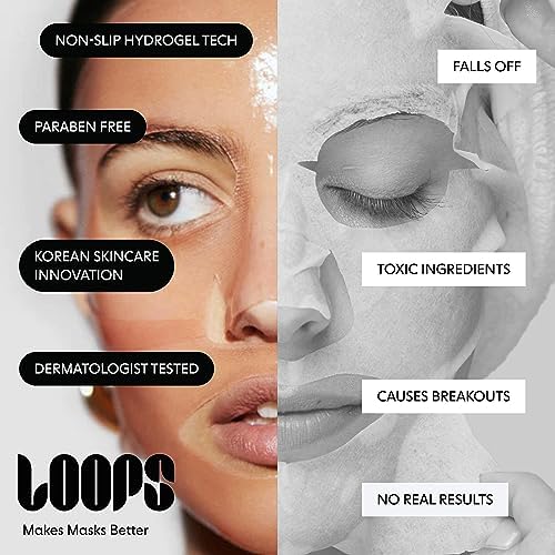 LOOPS mask serum being dispensed to show concentrated active delivery benefit