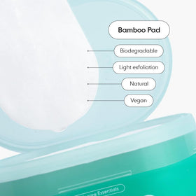 LOOPS pad in hand to show size and single-use convenience for travel and quick cleansing