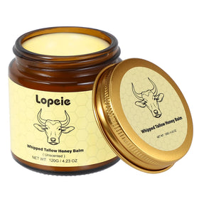 Lopeie front jar packaging shows product label and clean unscented moisturizer benefit