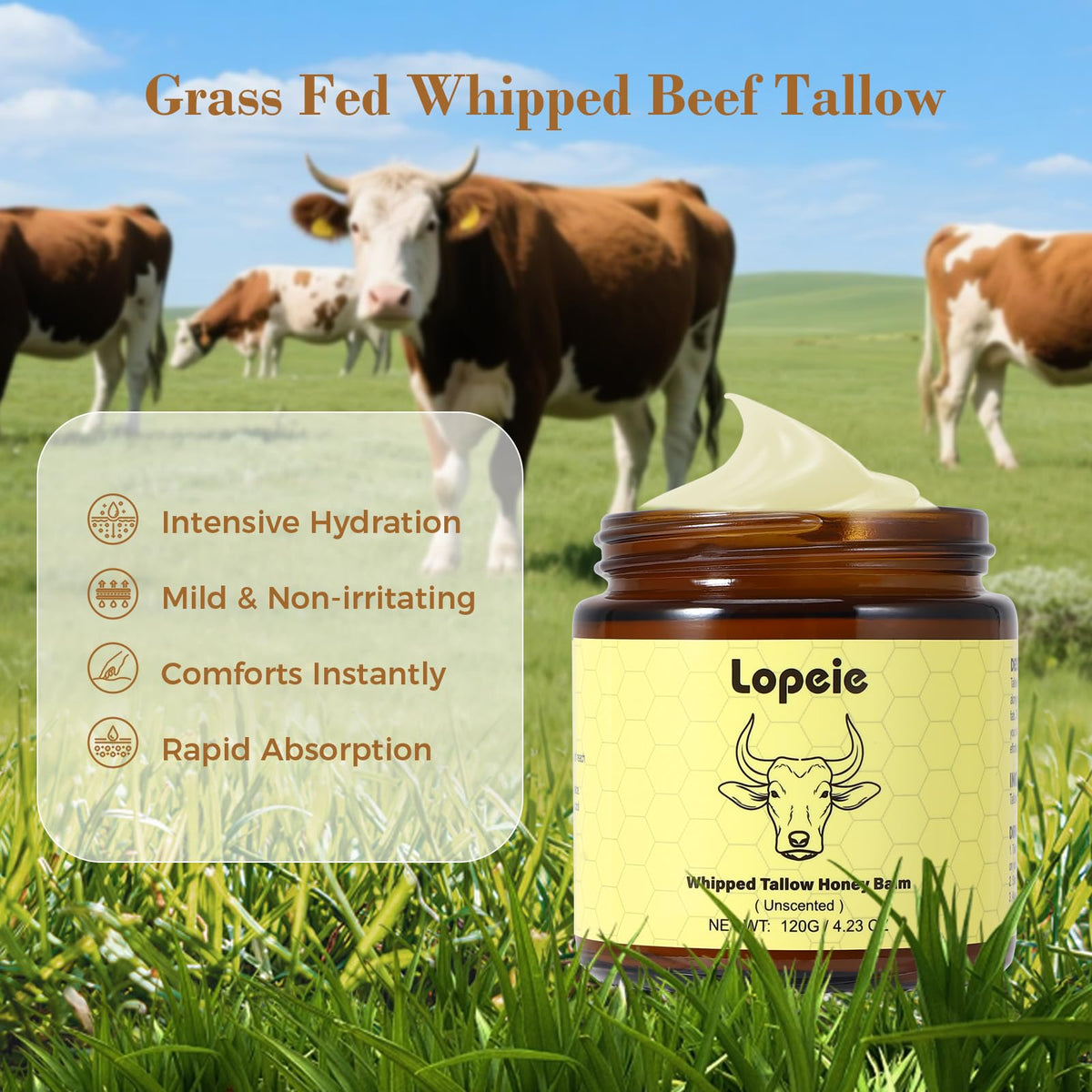 Lopeie jar on bathroom shelf in lifestyle setting conveying daily skincare routine benefit