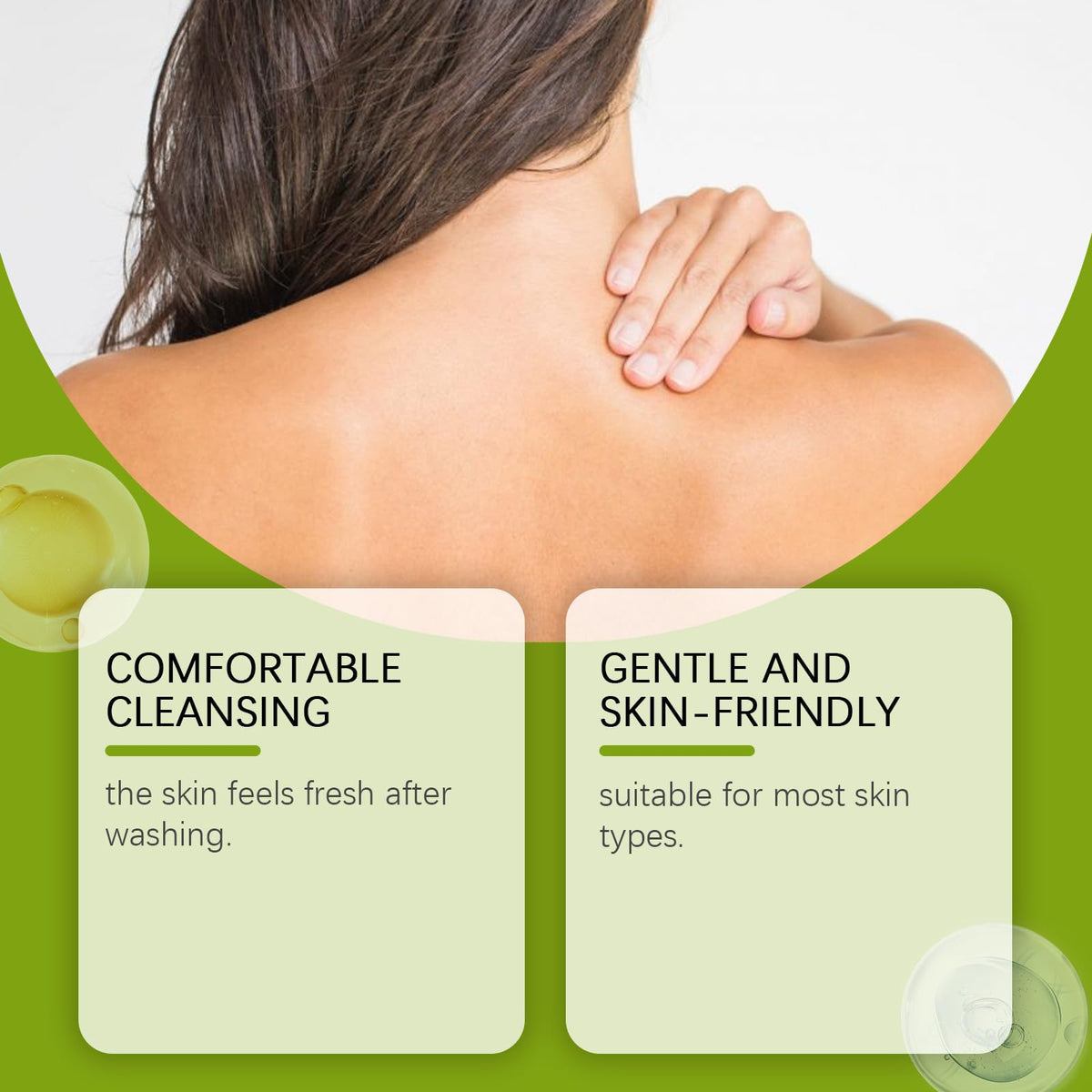 loravey rich foam in hand demonstrating deep cleansing benefit