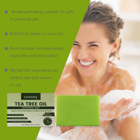 Loravey soap producing creamy lather for deep cleansing benefit