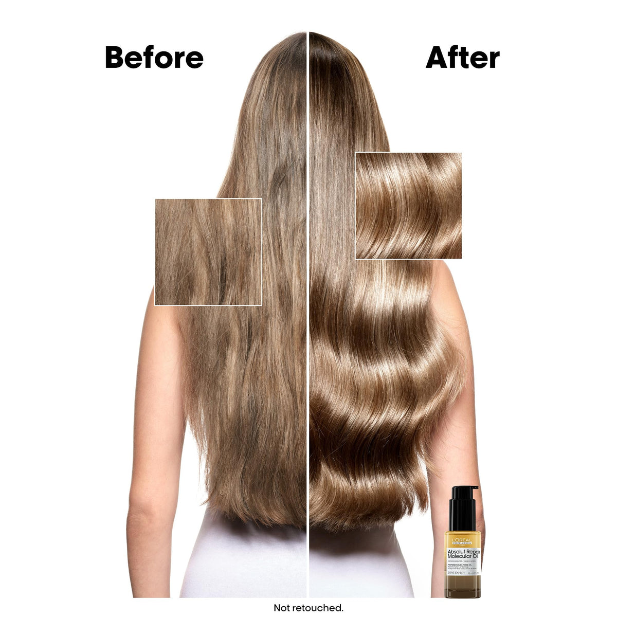 L'Oréal pump dispensing product, demonstrating easy application benefit