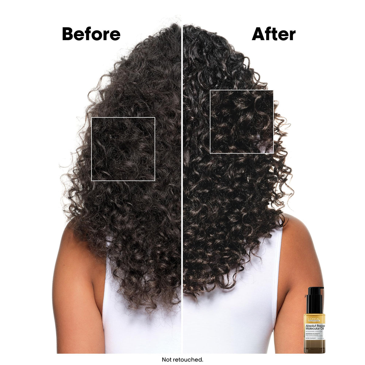 L'Oréal oil texture on hands, illustrating lightweight non-greasy benefit