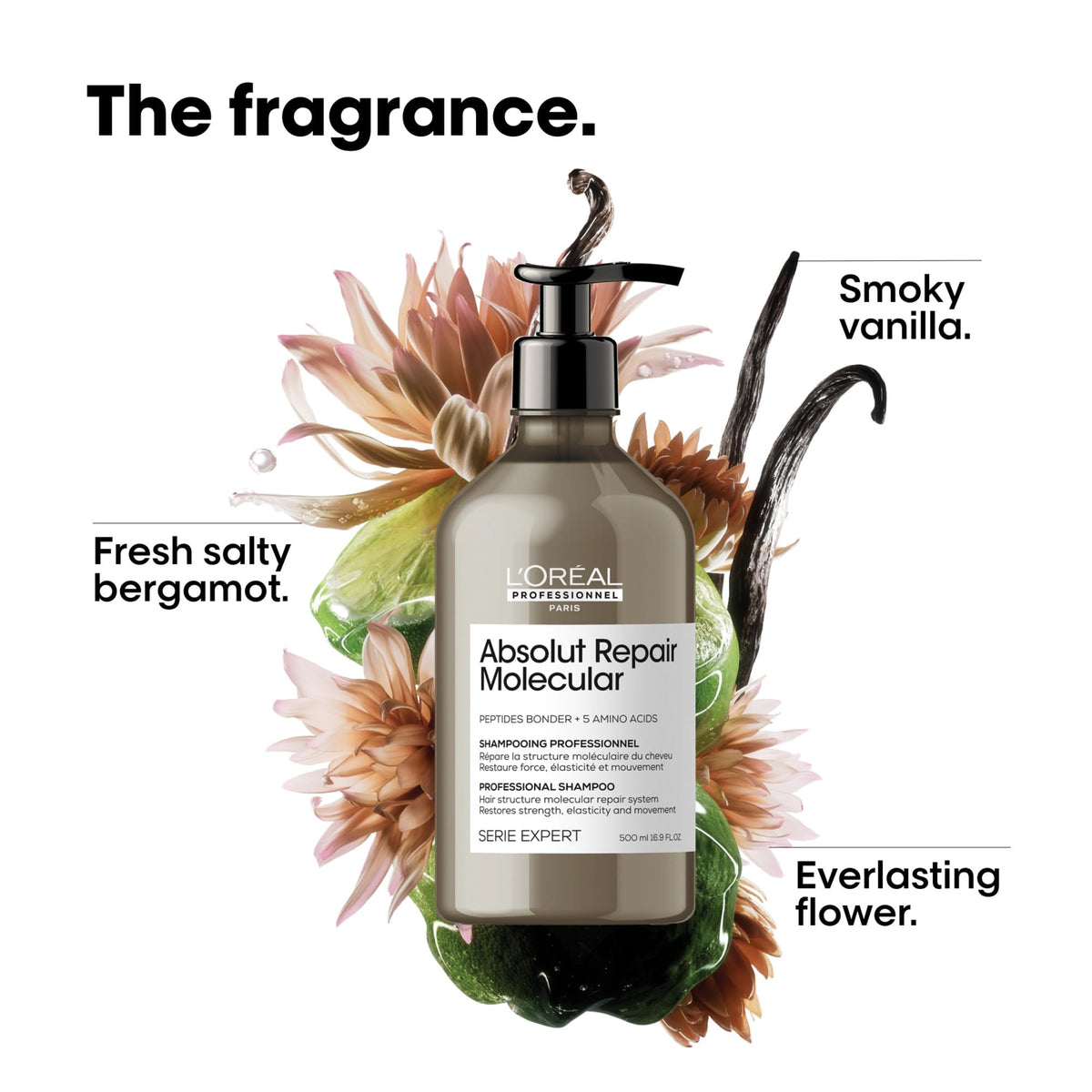 L'Oréal Professionnel Paris bottle staged in bathroom promoting salon-quality at-home benefit