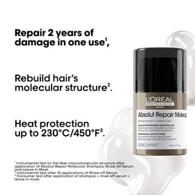 Before and after hair tips demonstrating L'Oréal Professionnel Paris reduced split-end appearance
