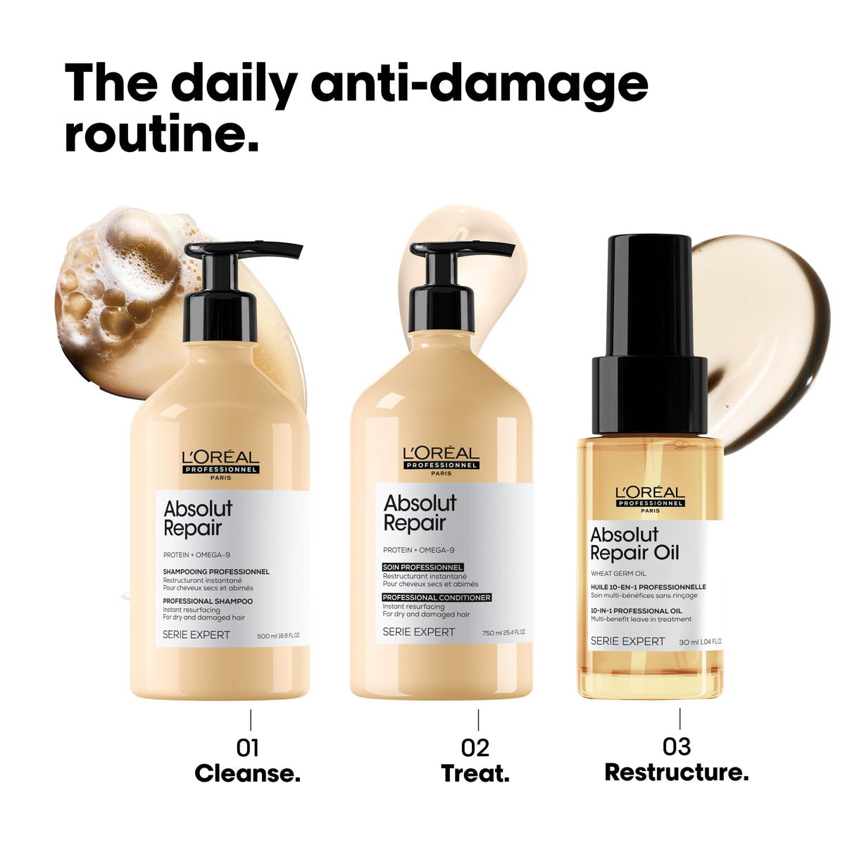L'Oréal Professionnel Paris applied to towel-dried hair for detangling and softness