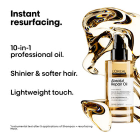 L'Oréal Professionnel cap and pump detail highlighting easy dispense