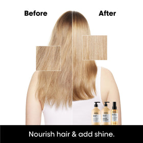 L'Oréal Professionnel oil texture drop illustrating lightweight absorption