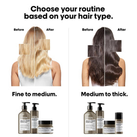 L'Oréal Professionnel Paris shampoo lather on wet hair showing cleaning and conditioning benefit