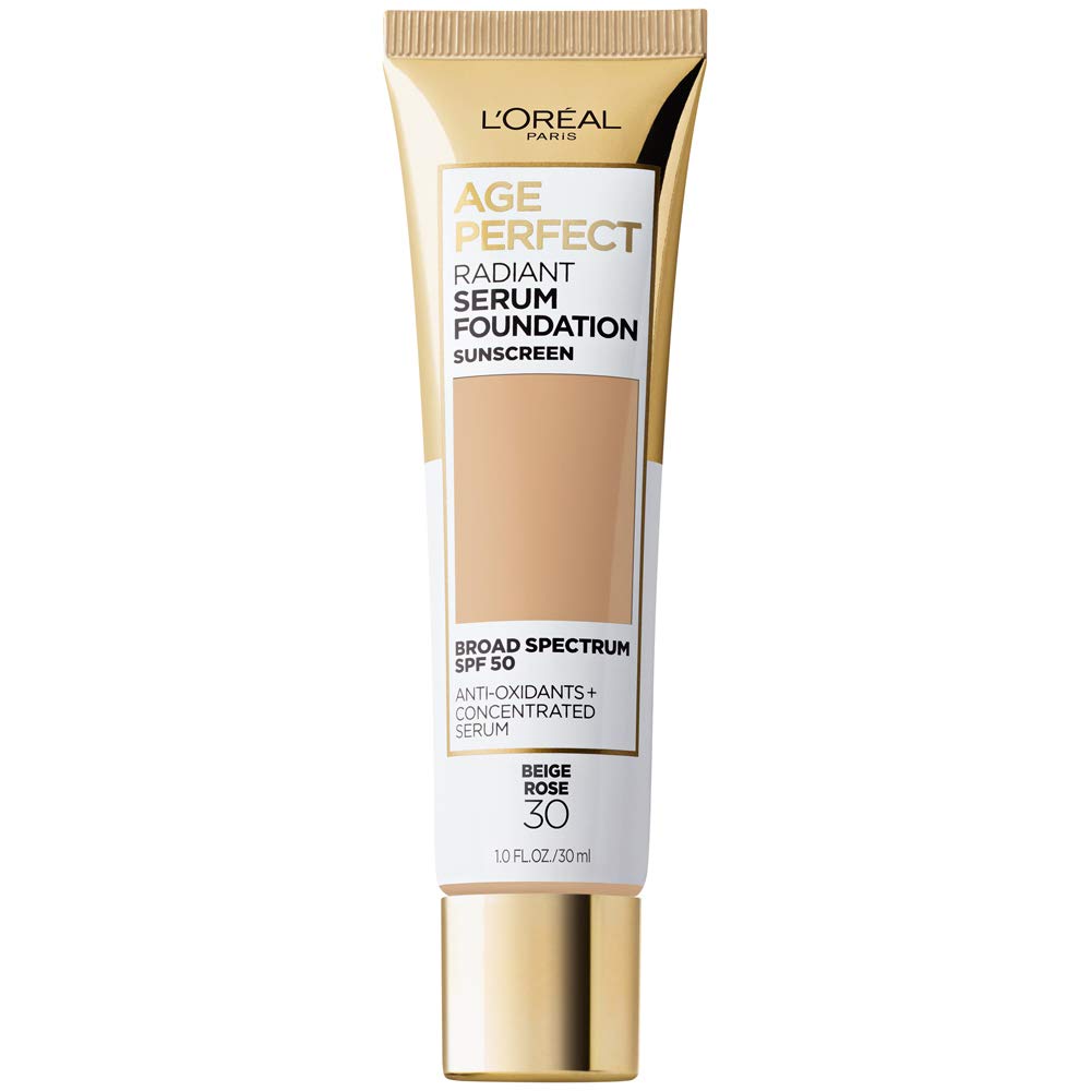 L'Oreal Paris front bottle shot showing packaging and SPF 50 benefit