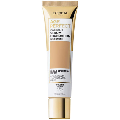 L'Oreal Paris front packaging showing foundation bottle and shade