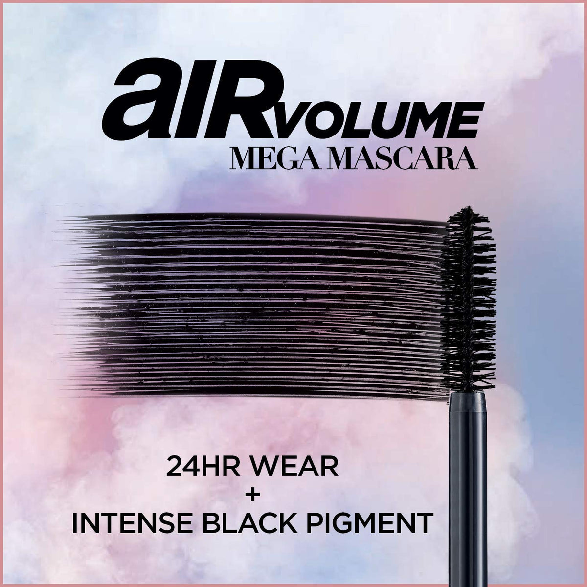 L'Oreal Paris whipped mascara texture illustrating lightweight, buildable volume