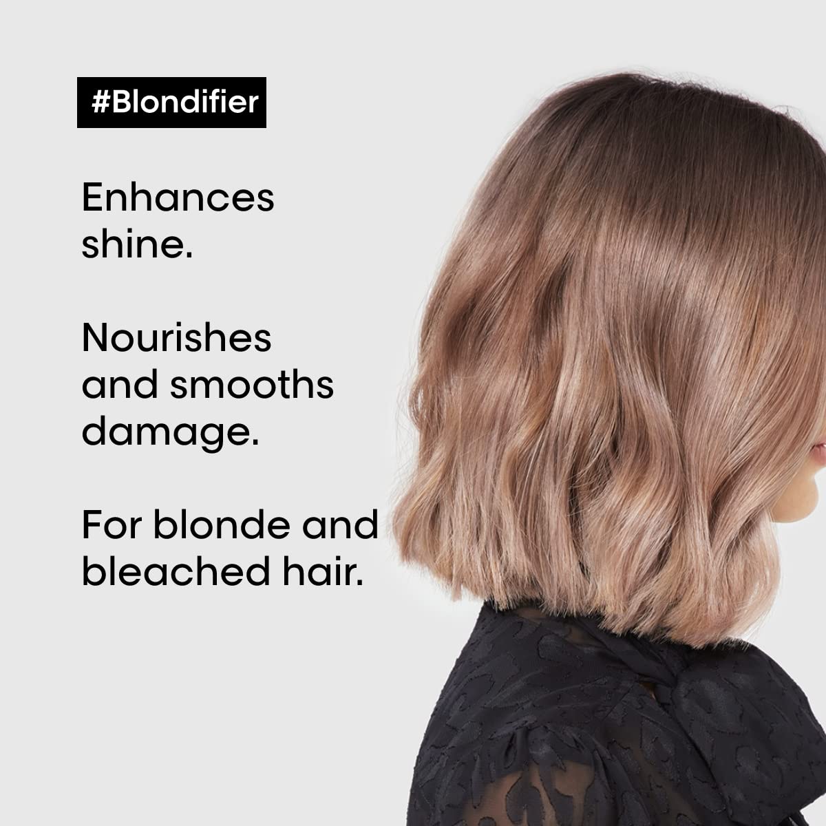 L'Oréal Professionnel pump dispensing product into hand for easy application