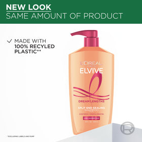 L'Oreal Paris shampoo and conditioner in shower showing easy rinsing