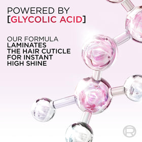 L'Oreal Paris product label close-up highlighting glycolic complex and fragrance notes