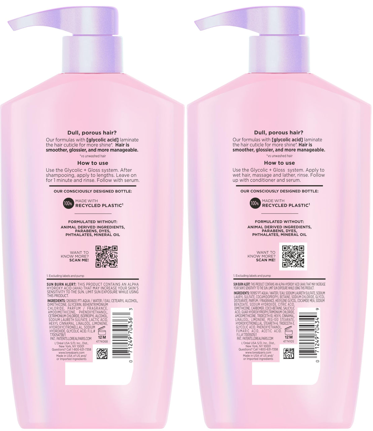 L'Oreal Paris lifestyle image of styled glossy hair demonstrating high-shine results