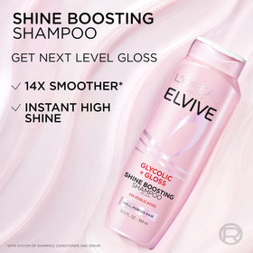 L'Oreal Paris serum pump dispensing precise amount for targeted shine application