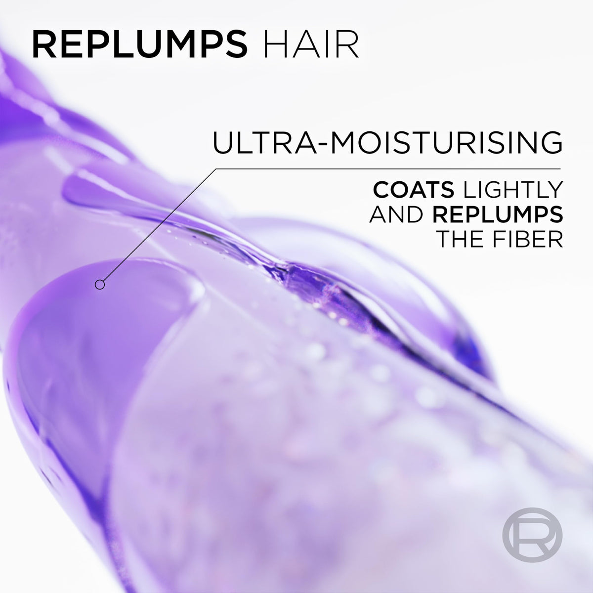 L'Oreal Paris hyaluronic texture close-up illustrating plumping formulation