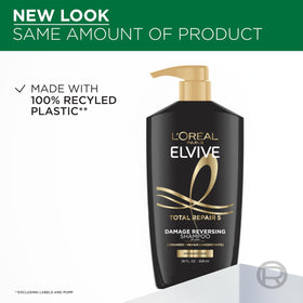 L'Oreal Paris in-shower use with hands applying product for real results