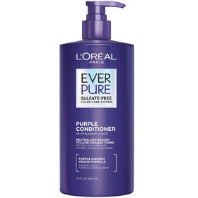 L'Oreal Paris front packaging showing EverPure conditioner benefits