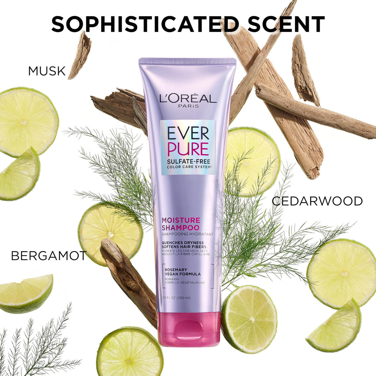 L'Oreal Paris shampoo lather in hand demonstrating rich cleansing foam
