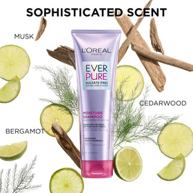 L'Oreal Paris shampoo lather in hand demonstrating rich cleansing foam