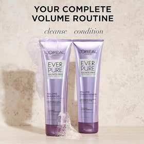 L'Oreal Paris product styled on bathroom shelf conveying salon-quality routine