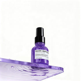 L'Oréal Professionnel lifestyle bathroom shelf showing salon-quality at-home benefit