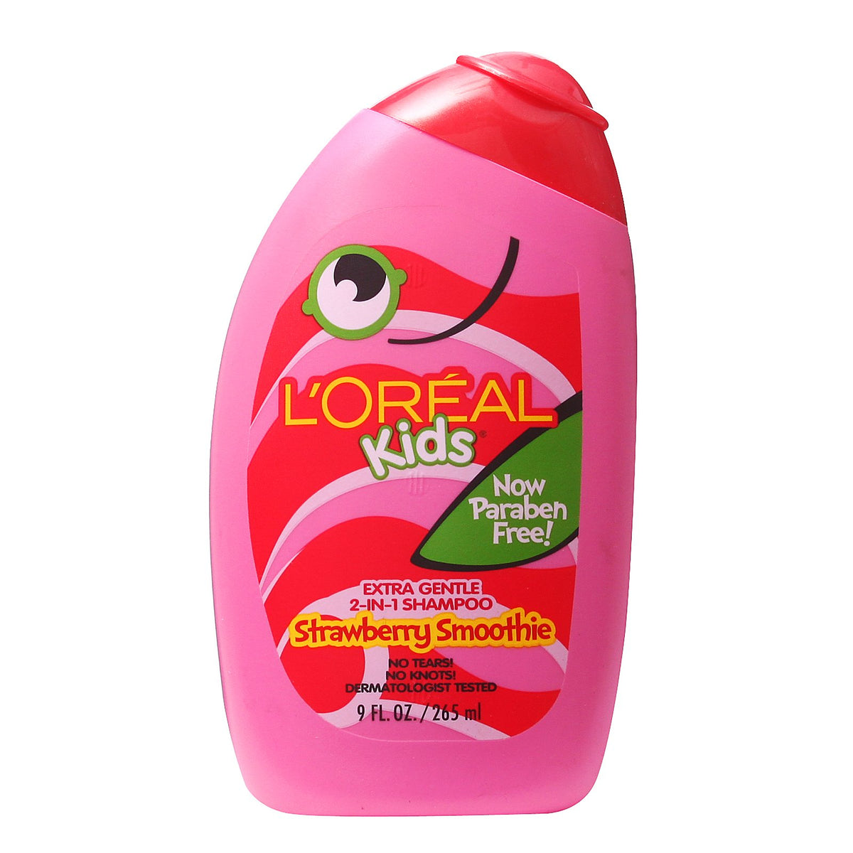 L'Oreal Kids front packaging showing bottle and label, clear brand visibility benefits quick identification