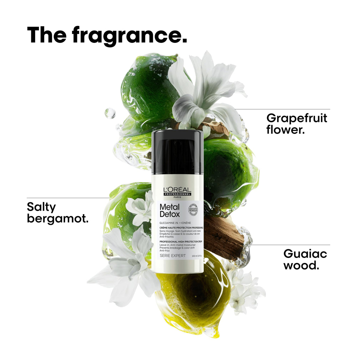 L'Oréal Professionnel applying cream in hand demonstrating easy spreadability
