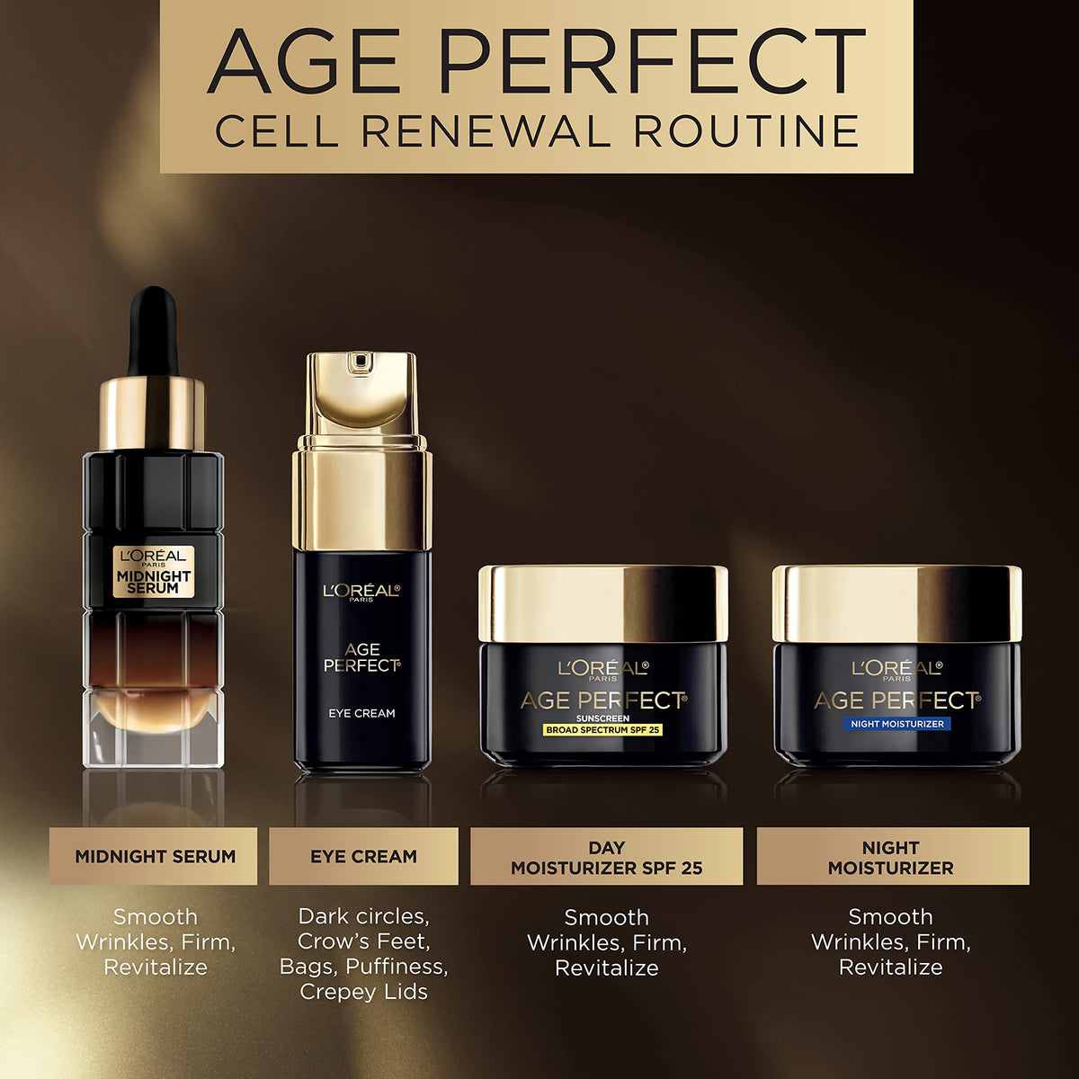 L'Oreal Paris on bathroom shelf lifestyle setting suggesting routine use