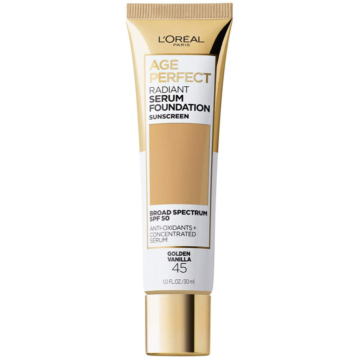 L'Oreal Paris front packaging showing 1 fl. oz bottle and shade name